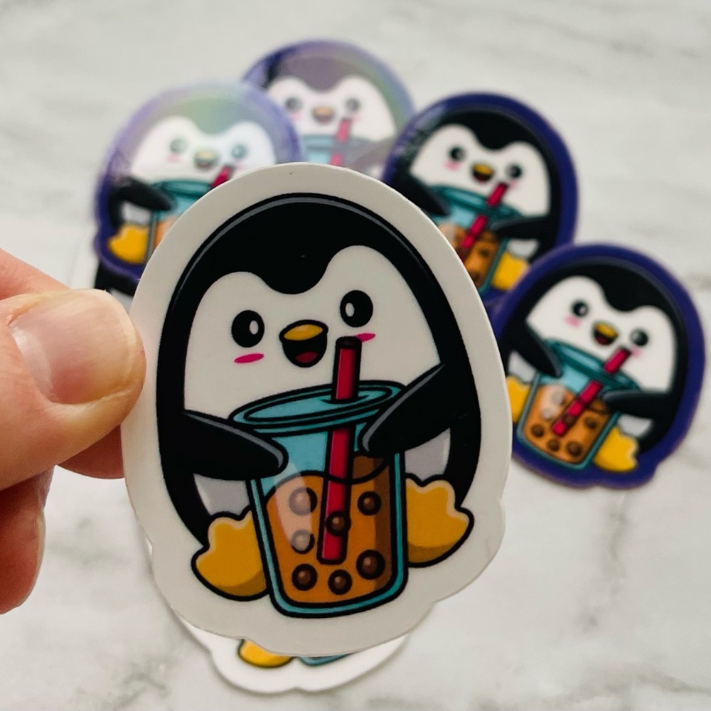 6 pack Penguin Stickers